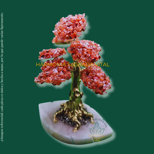 🌟 Árbol Premium de Jaspe Rojo con Huamanga – Fuerza, Protección y Vitalidad 🌟